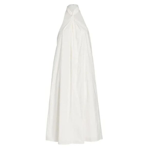 ANINE BING NWOT Cosette Cotton Halter Dress Size M White Midi - Picture 3 of 10